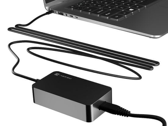 Natec Nabíjačka GRAYLING 45W USB-C pre notebooky, tablety, smartfóny