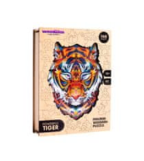 Farebné drevené puzzle českej výroby: Mocný Tiger