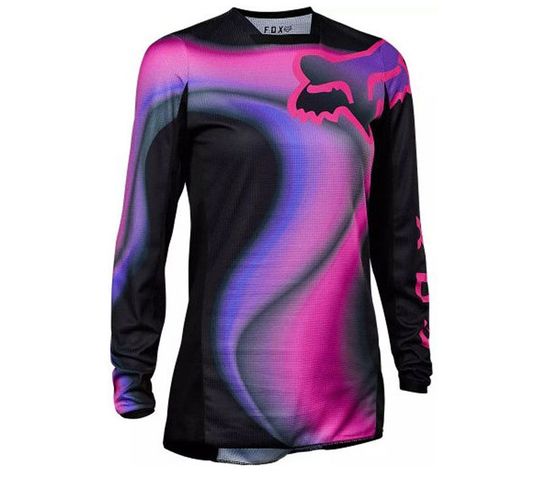 FOX Dámsky motokrosový dres Wmns 180 Toxsyk Jersey Black/Pink