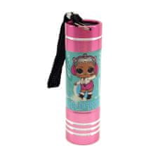 EUROSWAN Detská hliníková LED baterka LOL Svetlo ružová Fialová