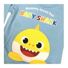 Eplusm Dievčenské bavlnené pyžamo "Baby Shark" modrá 92 / 1–2 roky Modrá