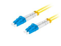 Lanberg optický patch cord SM LC/UPC-LC/UPC duplex 3m LSZH G657A1 priemer 3mm, farba žltá