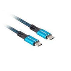 USB-C M/M 4.0 kábel 0,5m 100W 8K 30Hz modro-čierna
