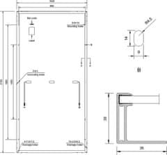 4DAVE Solarmi solární panel Amerisolar Mono 465 Wp černý 144 článků (MPPT 42V)