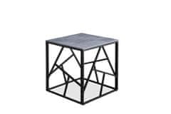 Halmar Odkládací stolek UNIVERSE 2 55 cm šedý/černý