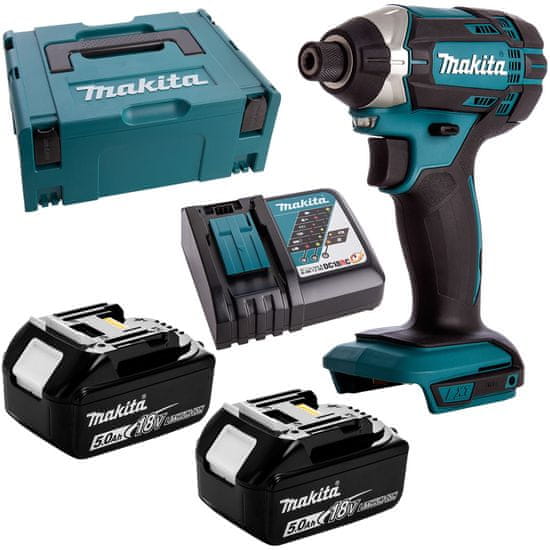 Makita Skrutkovač 165Nm 1/4' 18V 2x5Ah DTD152RTJ