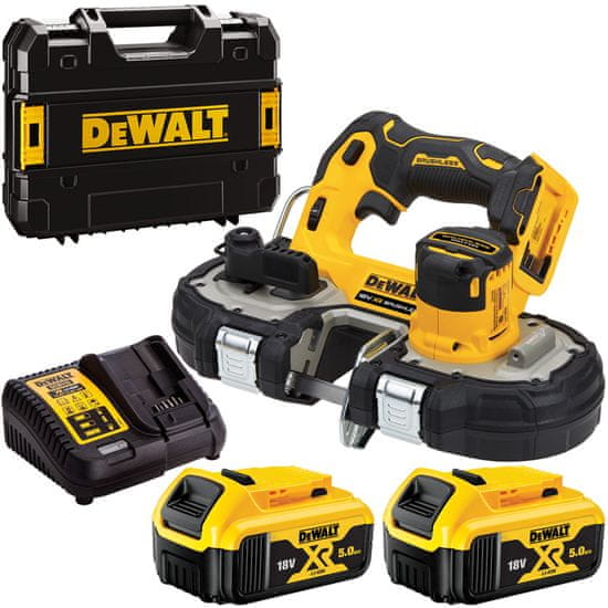 DeWalt Pásová píla 18V 2x5Ah DCS377P2