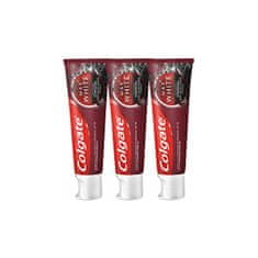 Colgate Bieliaca zubná pasta s aktívnym uhlím Max White Charcoal Trio 3 x 75 ml