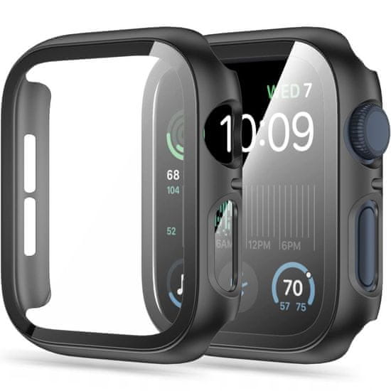 Tech-protect Defense 360 puzdro s ochranným sklom na Apple Watch 4/5/6/SE 44mm, čierne