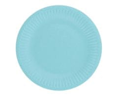 Párty taniere - svetlo modré 18 cm - 6 ks