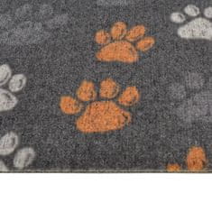 Vidaxl Kuchynský koberec umývateľný Paws 60x180 cm zamat
