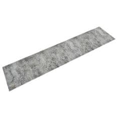 Vidaxl Kuchynský koberec umývateľný Beton 60x300 cm zamat