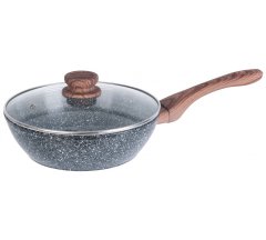 KINGHoff Panvica Wok 28 cm Granit Wood Kh-1584