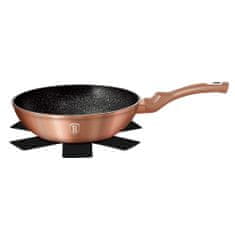 Berlingerhaus Panvica Wok s granitovým povrchom 30 cm Metallic Line Rosegold Bh-6171