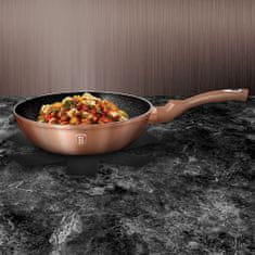 Berlingerhaus Panvica Wok s granitovým povrchom 28 cm Metallic Line Rosegold Bh-1512-N