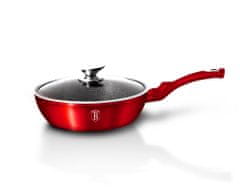 Berlingerhaus Panvica s granitovým povrchom 24 cm Metallic Line Red Bh-1259-N