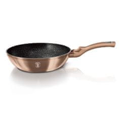 Berlingerhaus Panvica Wok s granitovým povrchom 30 cm Metallic Line Rosegold Bh-6171