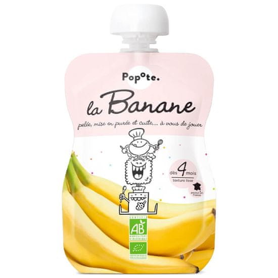 POPOTE Vrecko bio banán 120 g, 4+