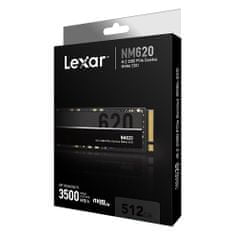 LEXAR SSD NM620 PCle Gen3 M.2 NVMe - 512GB (čítanie/zápis: 3500/2400MB/s)