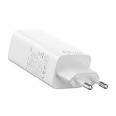 Vention GaN 2xUSB-C+ USB-A sieťová nabíjačka Vention FAAW0-EU 2,4A PD 65W/30W/30W biela