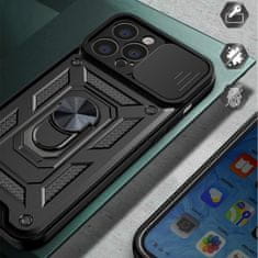 MG Hybrid Armor Camshield kryt na iPhone 14 Pro Max, čierny