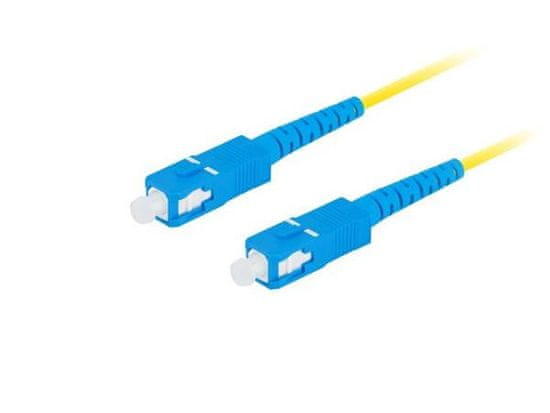 Lanberg optický patch cord SM SC/UPC-SC/UPC simplex 10m LSZH G657A1 priemer 3mm, farba žltá