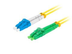 Lanberg optický patch cord SM LC/APC-LC/UPC duplex 2m LSZH G657A1 priemer 3mm, farba žltá