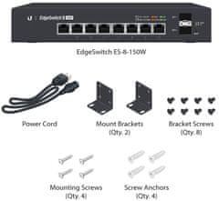 Ubiquiti PoE EdgeSwtich ES-8-150W, 8x1000Mbps, PoE/PoE+/PoE24V (150W)