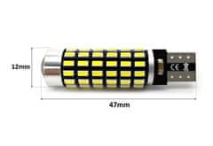 motoLEDy W5W LED žiarovka T10 W10W 12-24V CANBUS šošovka 750lm