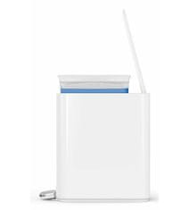 Simplehuman Pedálový úzky odpadkový kôš - 5 l, biela oceľ