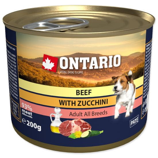 Ontario Konzerva hovězí s cuketou 200 g