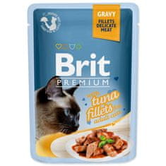 Brit Kapsička BRIT Premium Cat Delicate Fillets in Gravy with Tuna 85 g