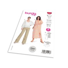 Burda Strih Burda 5893 - Voľné šaty, tričkové šaty, tričko