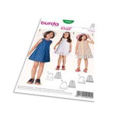 Burda Strih Burda 9420 - Detské áčkové šaty s vreckami