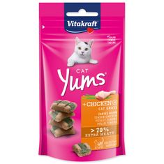 Vitakraft VITAKRAFT Cat Yums Huhn & Katzengras 40 g