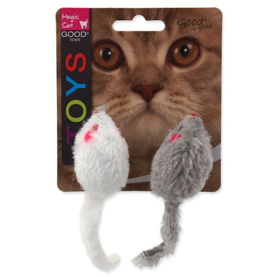 Magic Cat Hračka MAGIC CAT myšky chrastící s catnipem 11 cm 2 ks