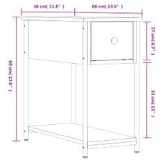 Petromila vidaXL Nočné stolíky 2 ks čierne 30x60x60 cm kompozitné drevo