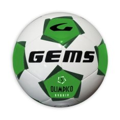 Gems Futbalová lopta Gems Olimpico Hybrid Zelená 5 biela/zelená