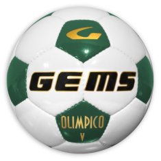 Gems Futbalová lopta Gems Olimpico Zelená 4 biela/zelená