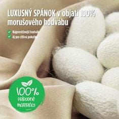 Victoriina luxusná celoročná perina z 100% morušového hodvábu, priedušná & hypoalergénna, 140X200cm, Certifikované OEKO-TEX pre nepriomosť škodlivých látok.