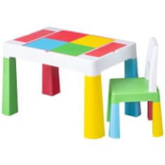 Tega Detská sada stolček a stolička Multifun multicolor 