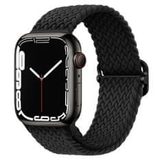 BStrap Elastic Nylon remienok na Apple Watch 38/40/41mm, black
