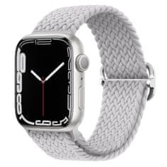 BStrap Elastic Nylon remienok na Apple Watch 38/40/41mm, pearl white