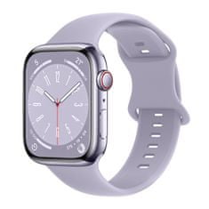 BStrap Smooth Silicone remienok na Apple Watch 38/40/41mm, lavender