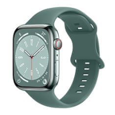 BStrap Smooth Silicone remienok na Apple Watch 38/40/41mm, beedle green