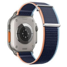 BStrap Velcro Nylon remienok na Apple Watch 38/40/41mm, navy blue