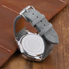 BStrap Suede Leather remienok na Xiaomi Amazfit GTR 42mm, gray