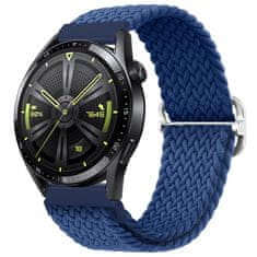 BStrap Elastic Nylon remienok na Samsung Galaxy Watch Active 2 40/44mm, cold blue