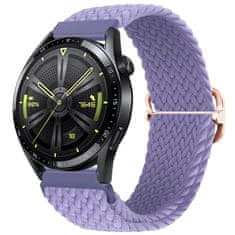 BStrap Elastic Nylon remienok na Xiaomi Haylou Solar LS05, lavender