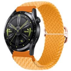 BStrap Elastic Nylon remienok na Huawei Watch GT2 42mm, orange